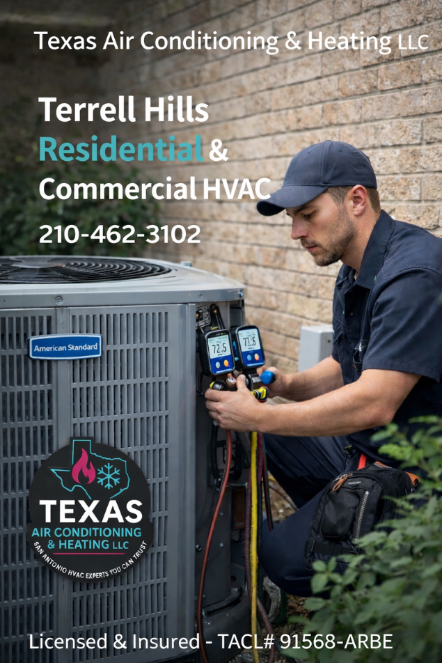 American Standard high-efficiency AC replacement in Terrell Hills with financing available