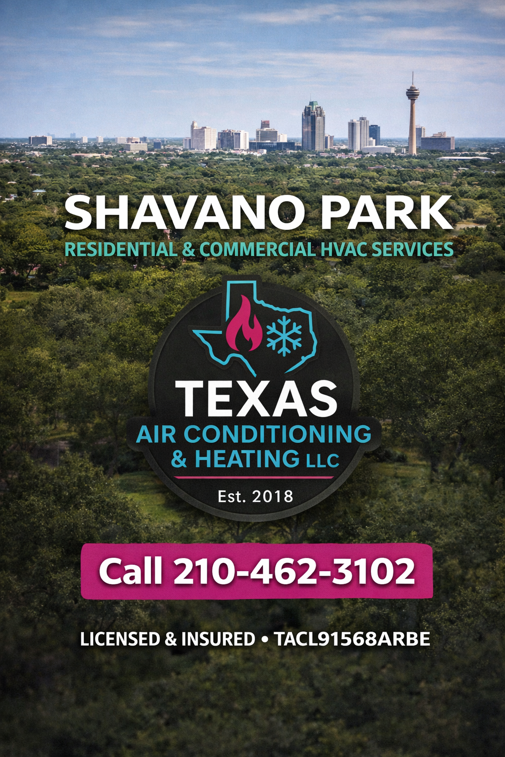 Technician-style Shavano Park HVAC repair and diagnostics visual
