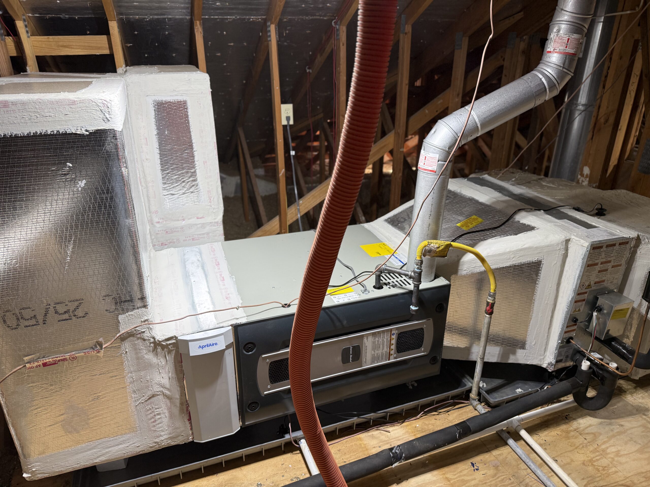Gas furnace repair in San Antonio with Aprilaire air filtration