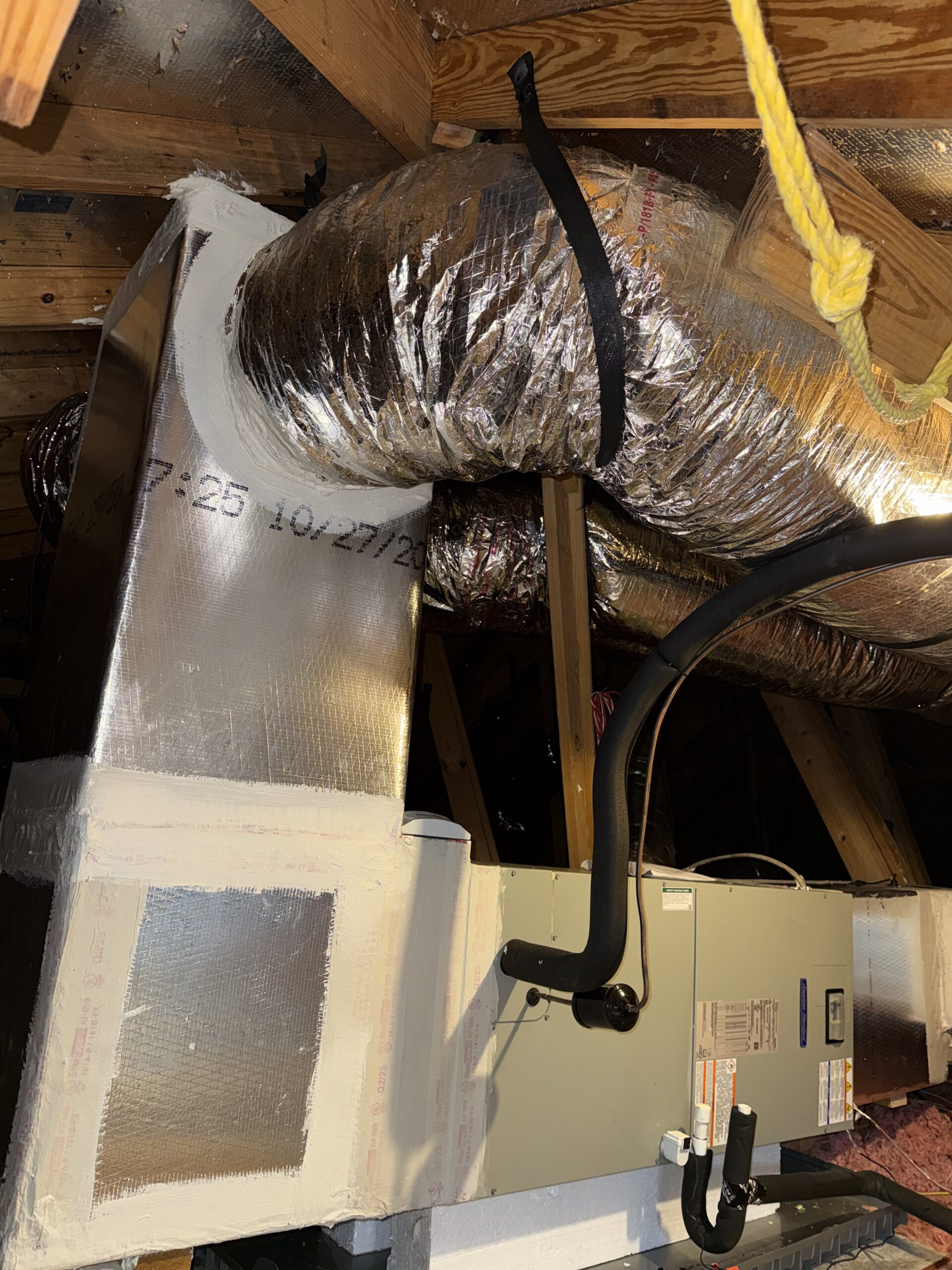 Air handler blower diagnostics in San Antonio attic HVAC system