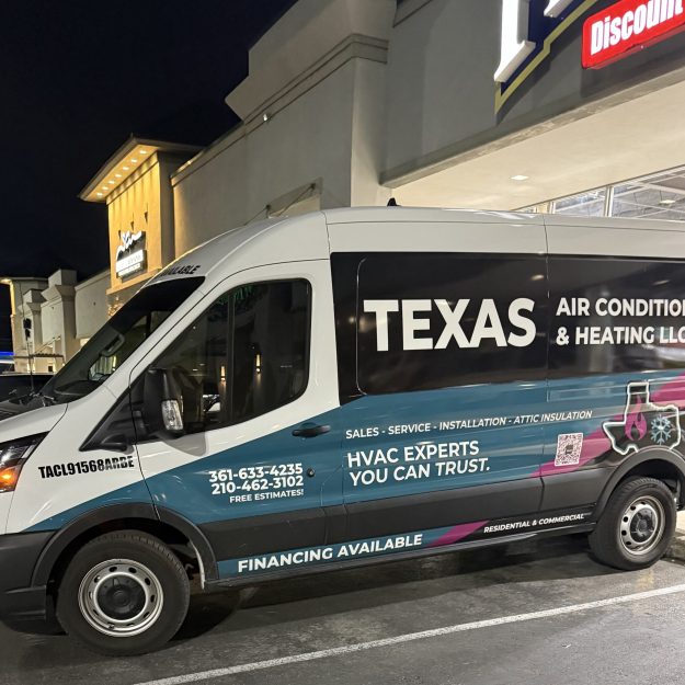 Texas Air Conditioning and Heating LLC service van in San Antonio